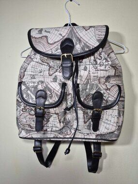 Gorgeous Vintage World Map Backpack by Lucy